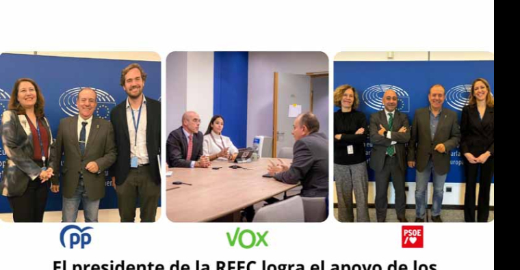 EL PRESIDENTE DE LA RFEC LOGRA EL APOYO DE LOS EURODIPUTADOS ESPAÑOLES EN LA DEFENSA DE LA CAZA